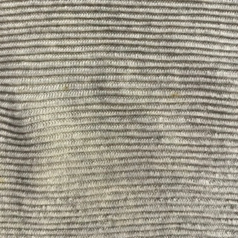 St. John Wool Crew Neck Ribbed Sweater with Zipper Detail‎ Cream size medium